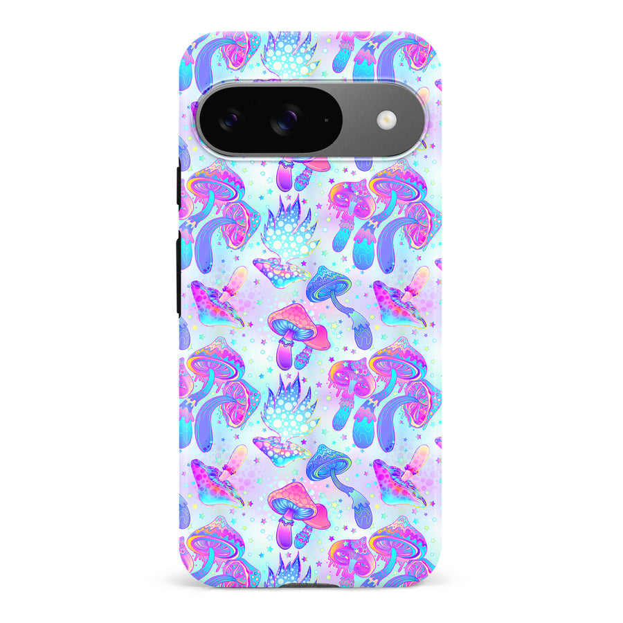 Google Pixel 9 Magic Mushrooms Psychedelic Phone Case