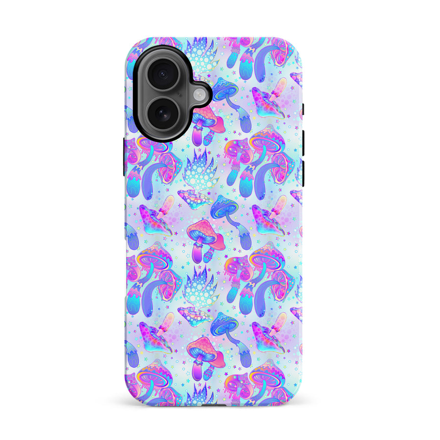 iPhone 16 Magic Mushrooms Psychedelic Phone Case