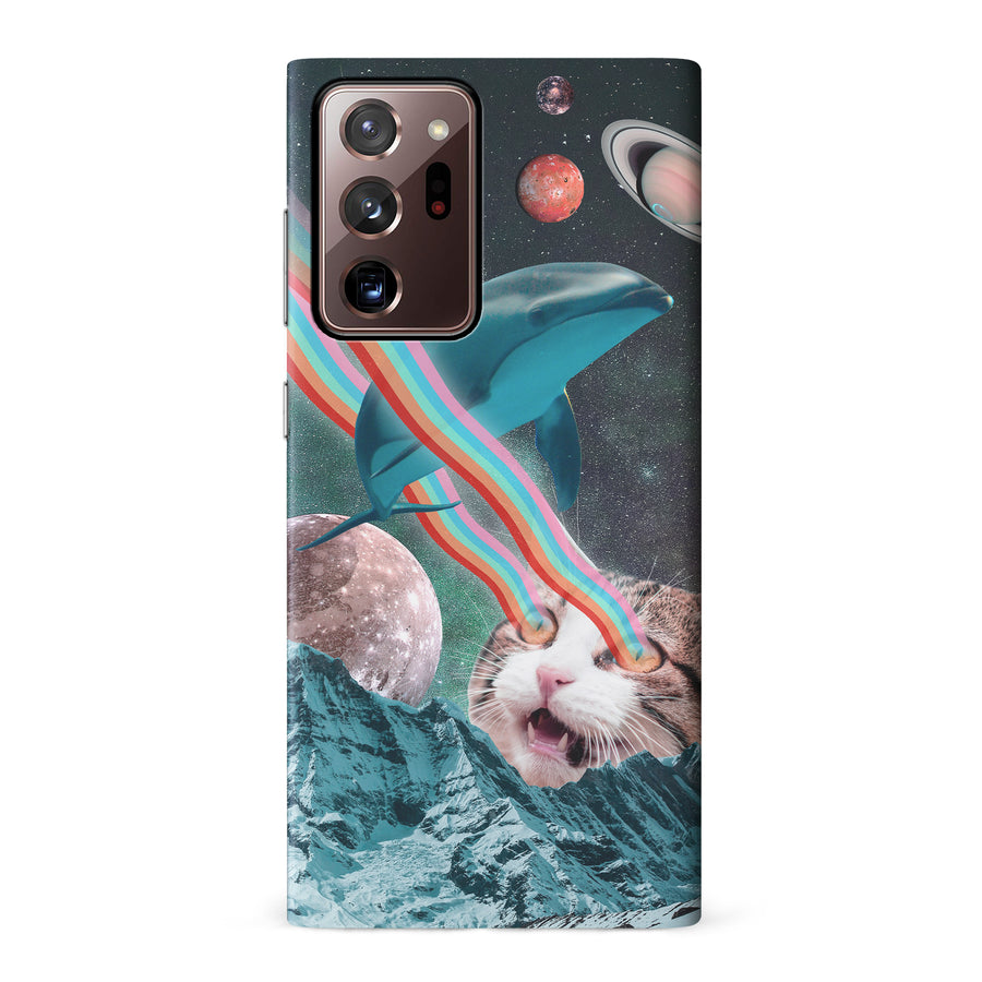 Samsung Galaxy Note 20 Ultra Cats in Space Psychedelic Phone Case