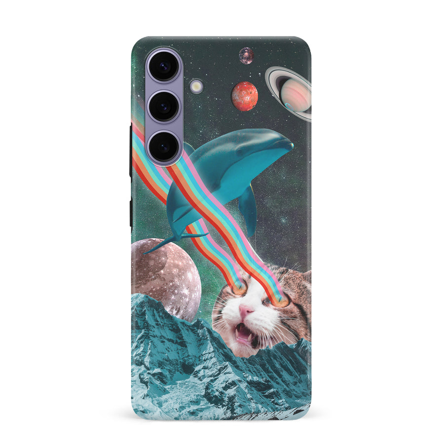 Samsung Galaxy S24 Plus Cats in Space Psychedelic Phone Case