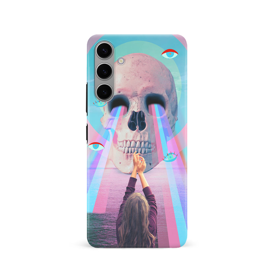 Samsung Galaxy S24 Skull with Lasers Phone Case