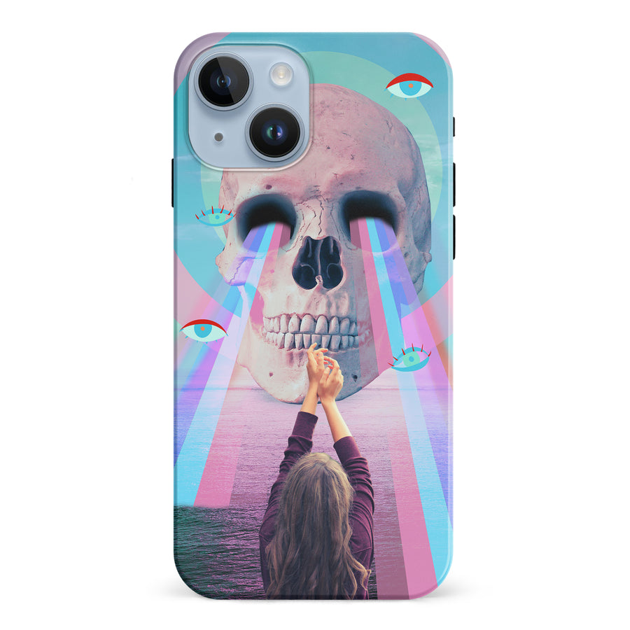 iPhone 15 Skull with Lasers Phone Case