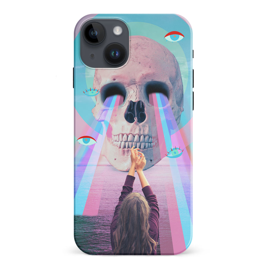 iPhone 15 Plus Skull with Lasers Phone Case
