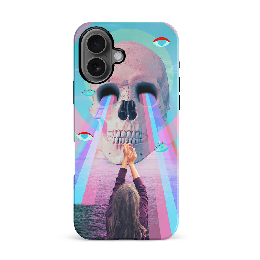 iPhone 16 Skull with Lasers Phone Case