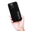 iPhone 15 Pro Max Black Phone Case With Word Nothing On It
