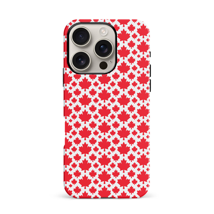 Maple Leaf Forever Canadiana Phone Case for iPhone 16 Pro