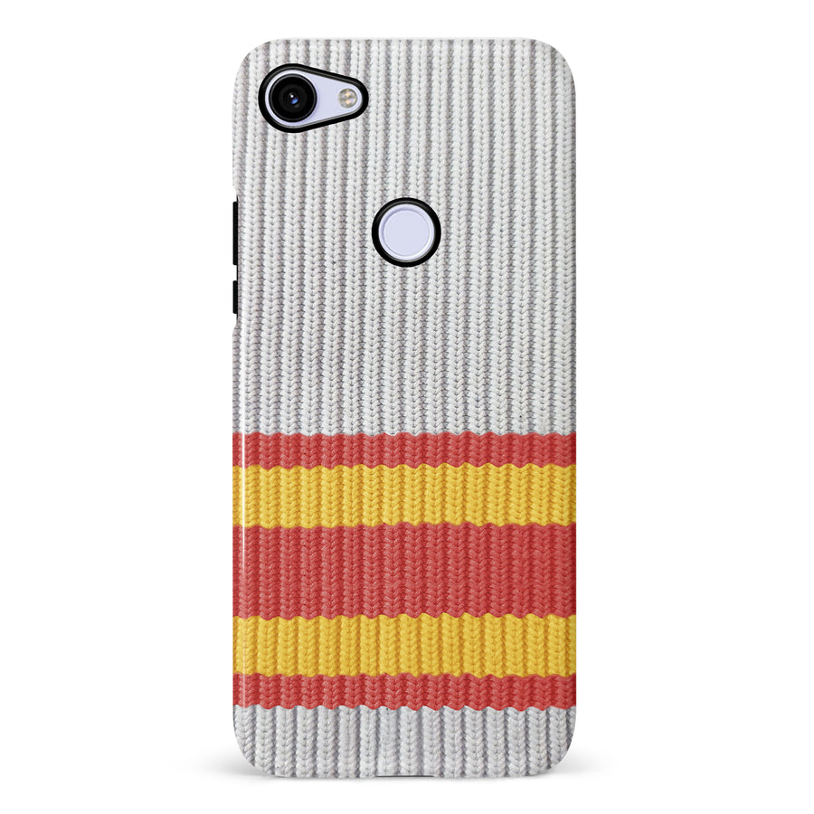 Google Pixel 3A Hockey Sock Phone Case - Calgary Flames Away