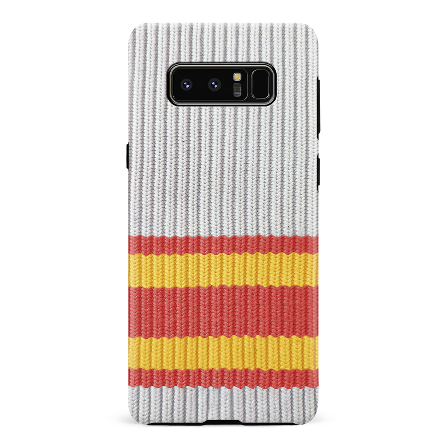 Samsung Galaxy Note 8 Hockey Sock Phone Case - Calgary Flames Away