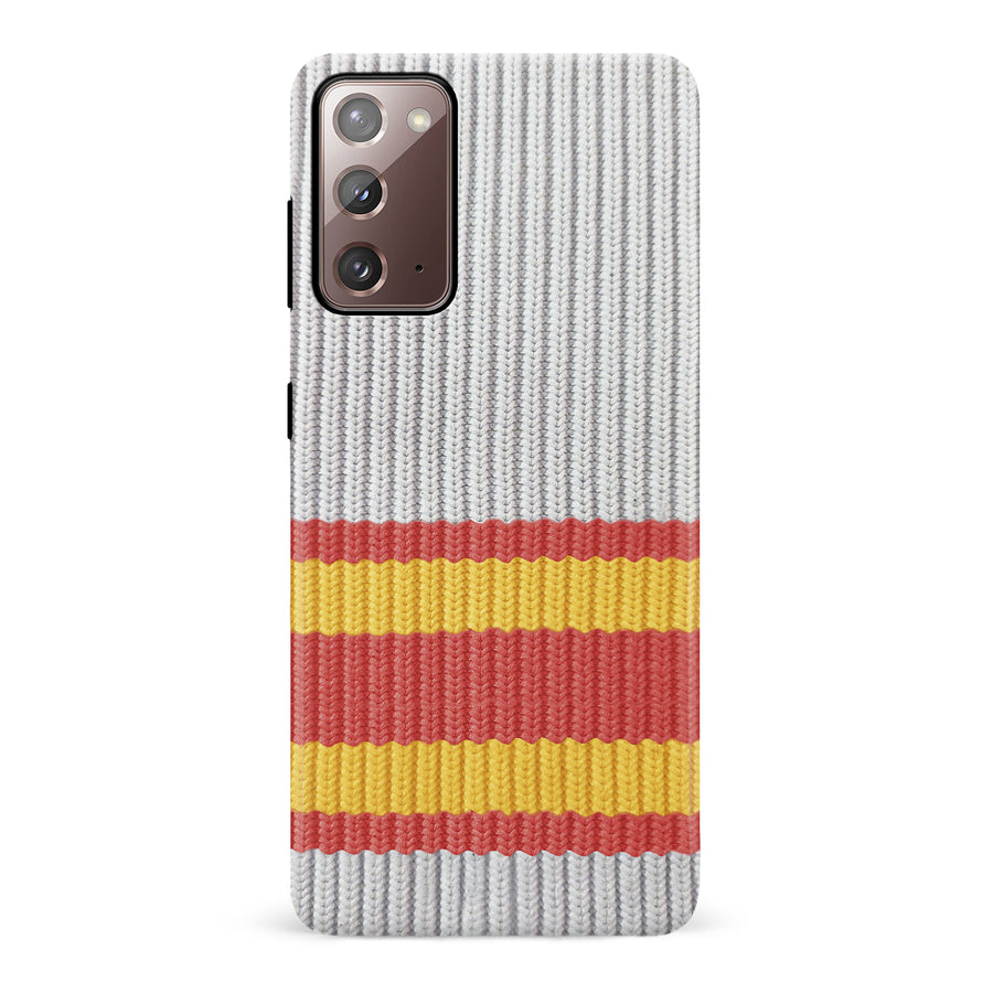 Samsung Galaxy Note 20 Hockey Sock Phone Case - Calgary Flames Away