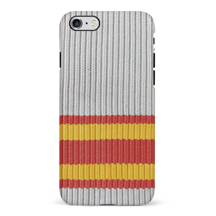 iPhone 6 Hockey Sock Phone Case - Calgary Flames Away