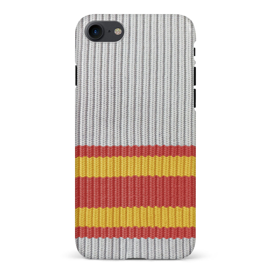 iPhone 7/8/SE Hockey Sock Phone Case - Calgary Flames Away