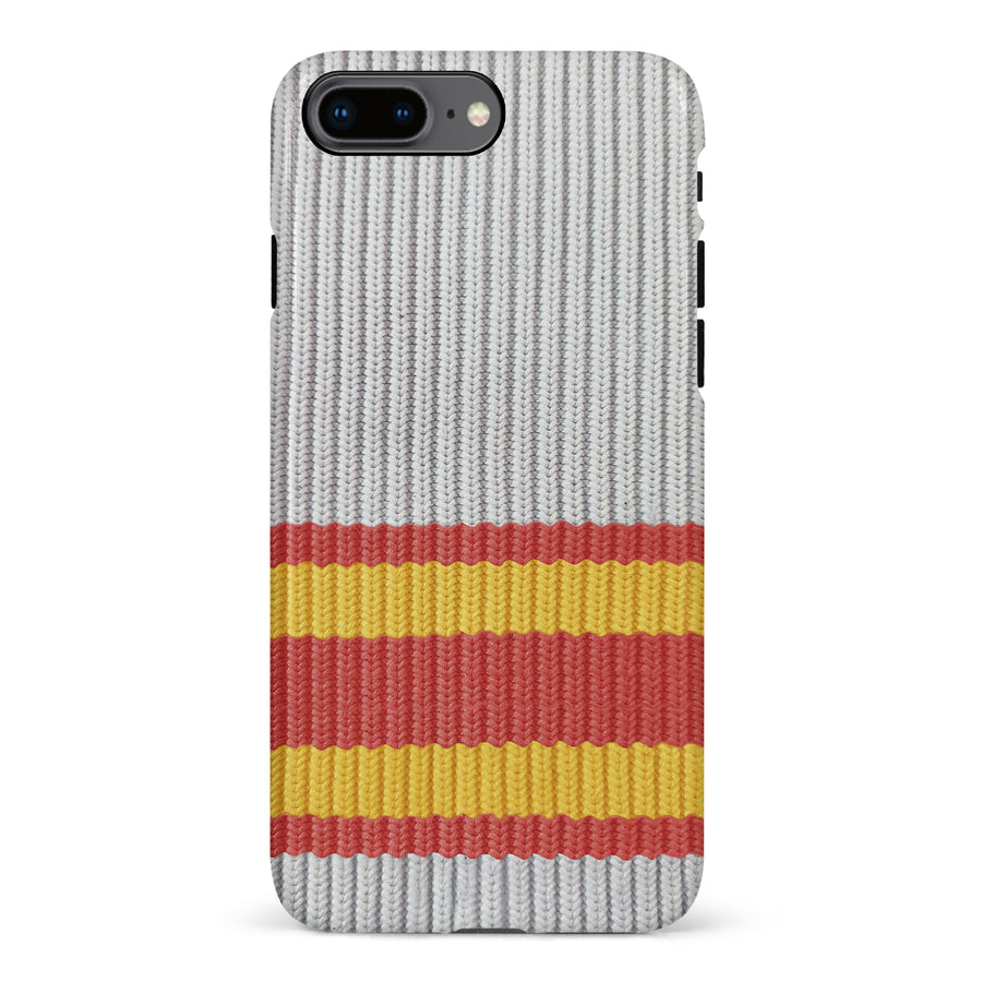 iPhone 8 Plus Hockey Sock Phone Case - Calgary Flames Away