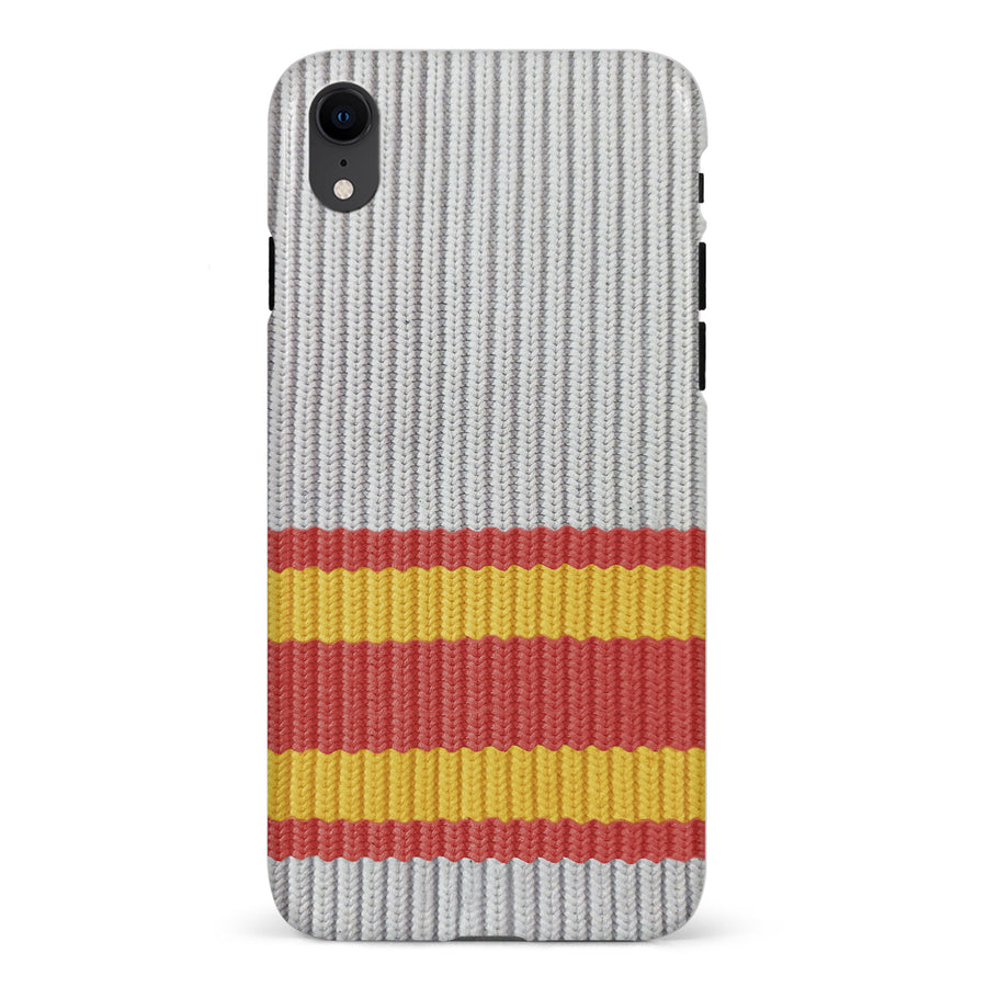 iPhone XR Hockey Sock Phone Case - Calgary Flames Away