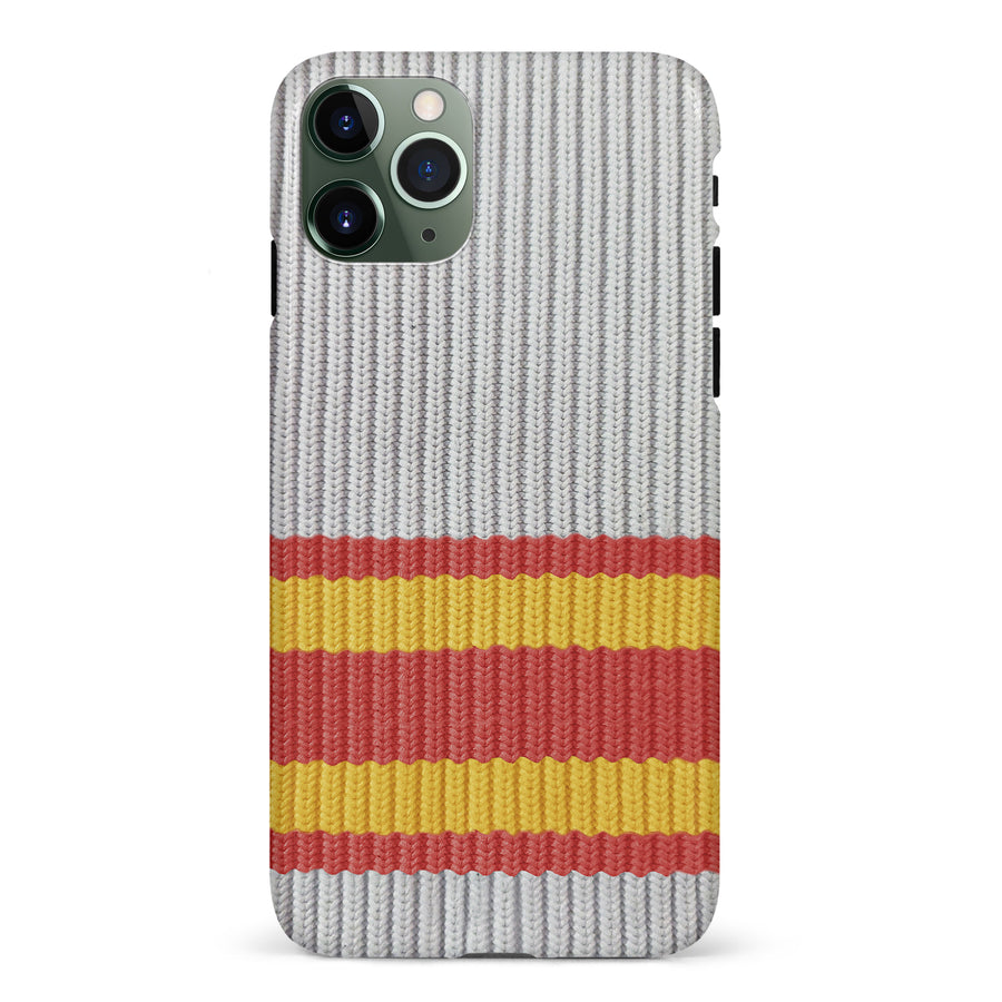 iPhone 11 Pro Hockey Sock Phone Case - Calgary Flames Away