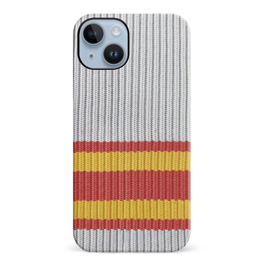 iPhone 14 Plus Hockey Sock Phone Case - Calgary Flames Away