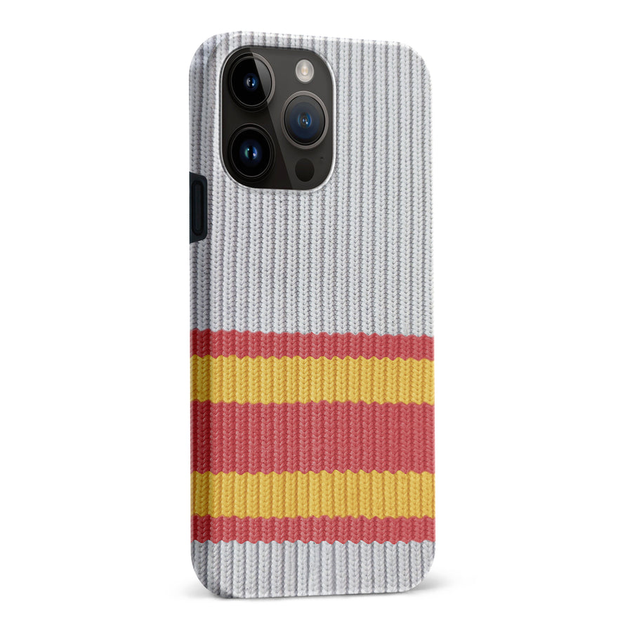 iPhone 15 Pro Max Hockey Sock Phone Case - Calgary Flames Away