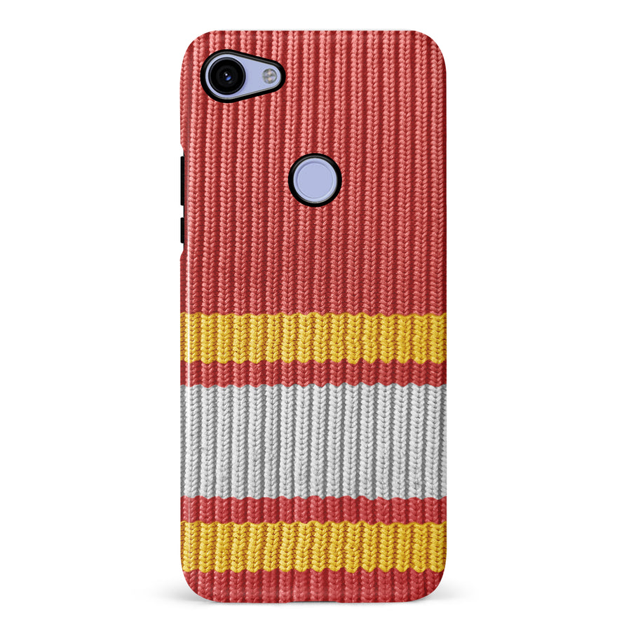 Google Pixel 3A XL Hockey Sock Phone Case - Calgary Flames Home