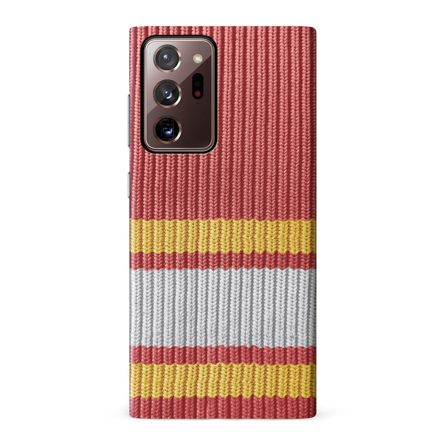 Samsung Galaxy Note 20 Ultra Hockey Sock Phone Case - Calgary Flames Home
