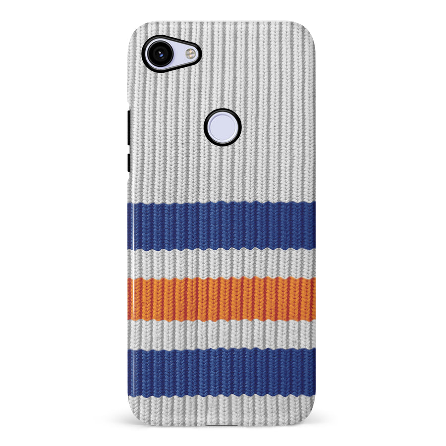 Google Pixel 3A Hockey Sock Phone Case - Edmonton Oilers Away
