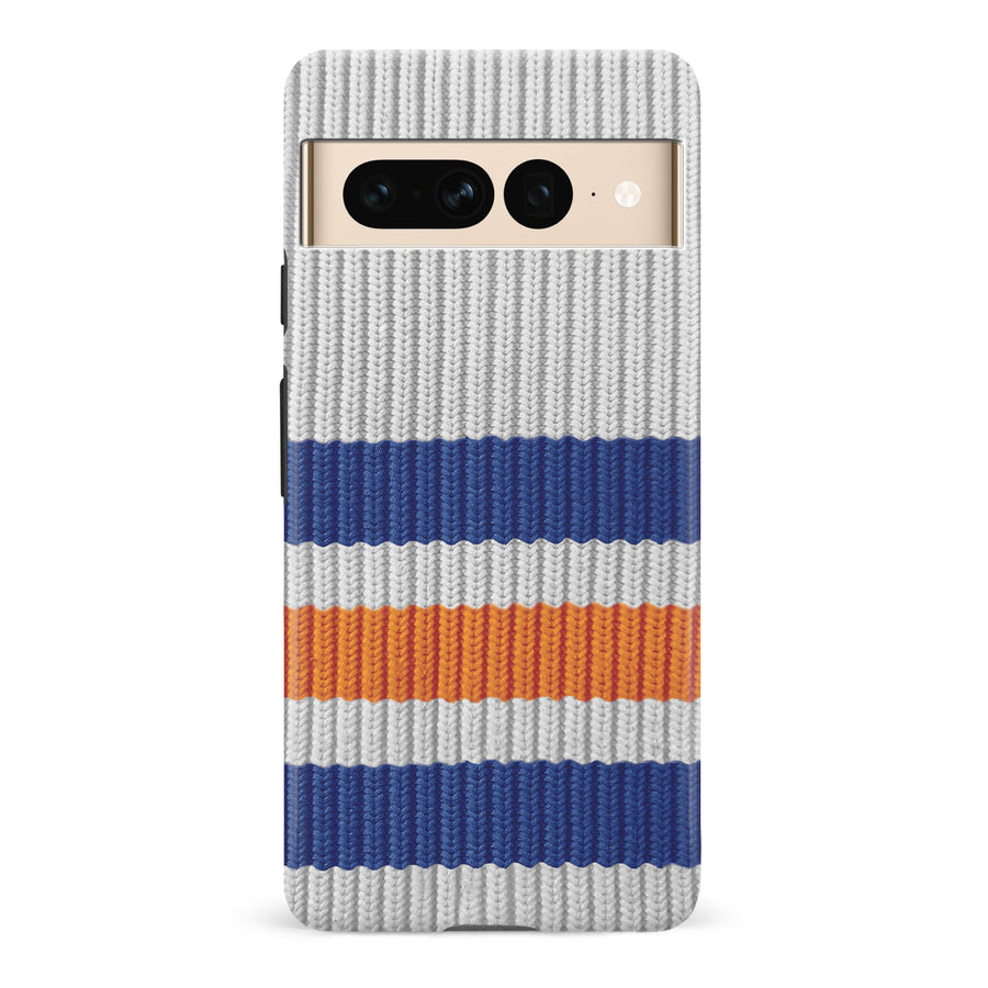 Google Pixel 7 Pro Hockey Sock Phone Case - Edmonton Oilers Away