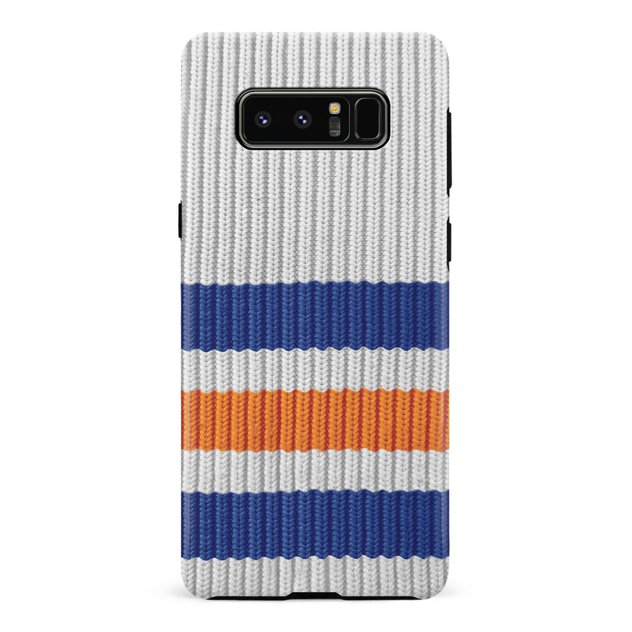 Samsung Galaxy Note 8 Hockey Sock Phone Case - Edmonton Oilers Away