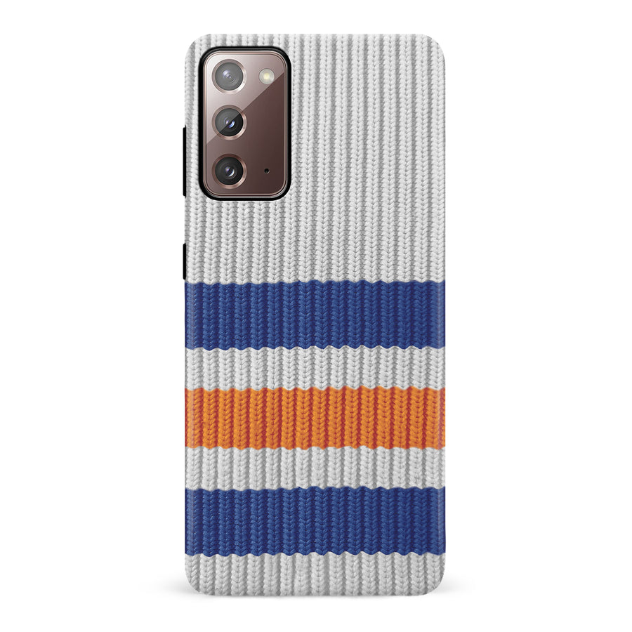 Samsung Galaxy Note 20 Hockey Sock Phone Case - Edmonton Oilers Away