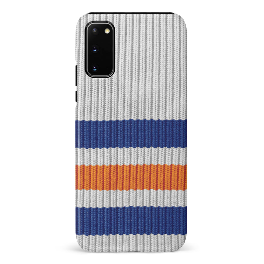 Samsung Galaxy S20 Hockey Sock Phone Case - Edmonton Oilers Away
