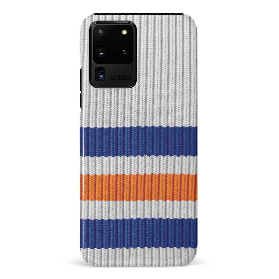 Samsung Galaxy S20 Ultra Hockey Sock Phone Case - Edmonton Oilers Away