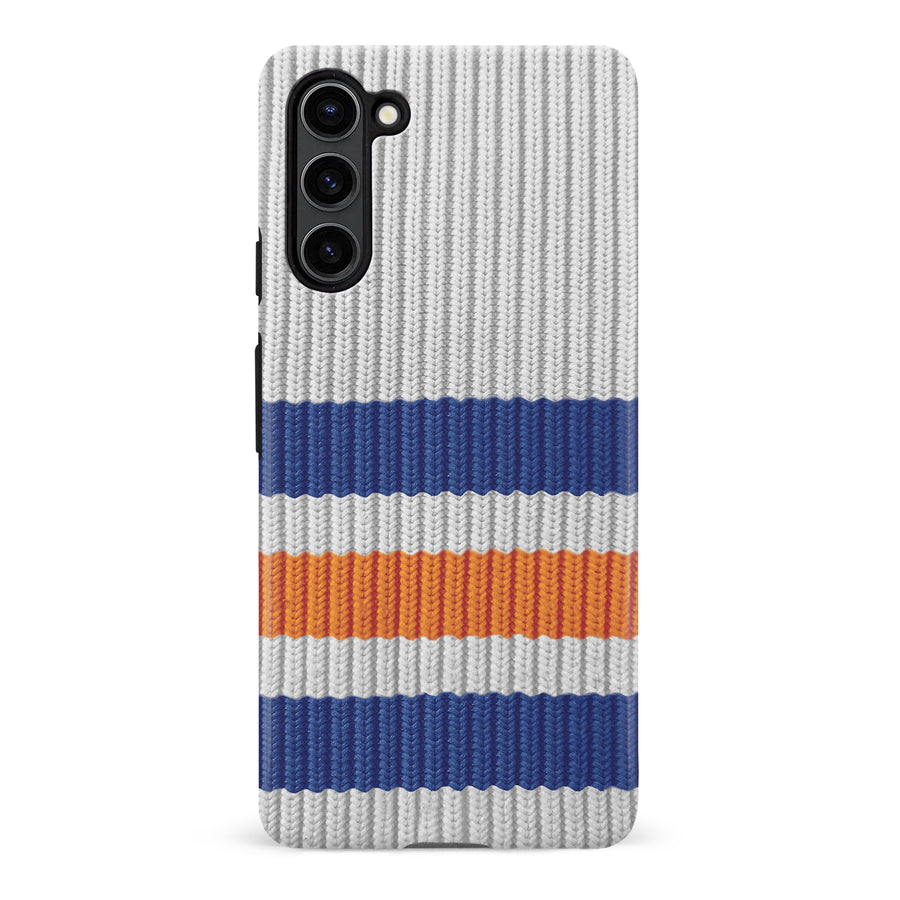 Samsung Galaxy S23 Plus Hockey Sock Phone Case - Edmonton Oilers Away
