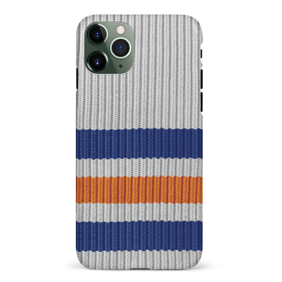 iPhone 11 Pro Hockey Sock Phone Case - Edmonton Oilers Away