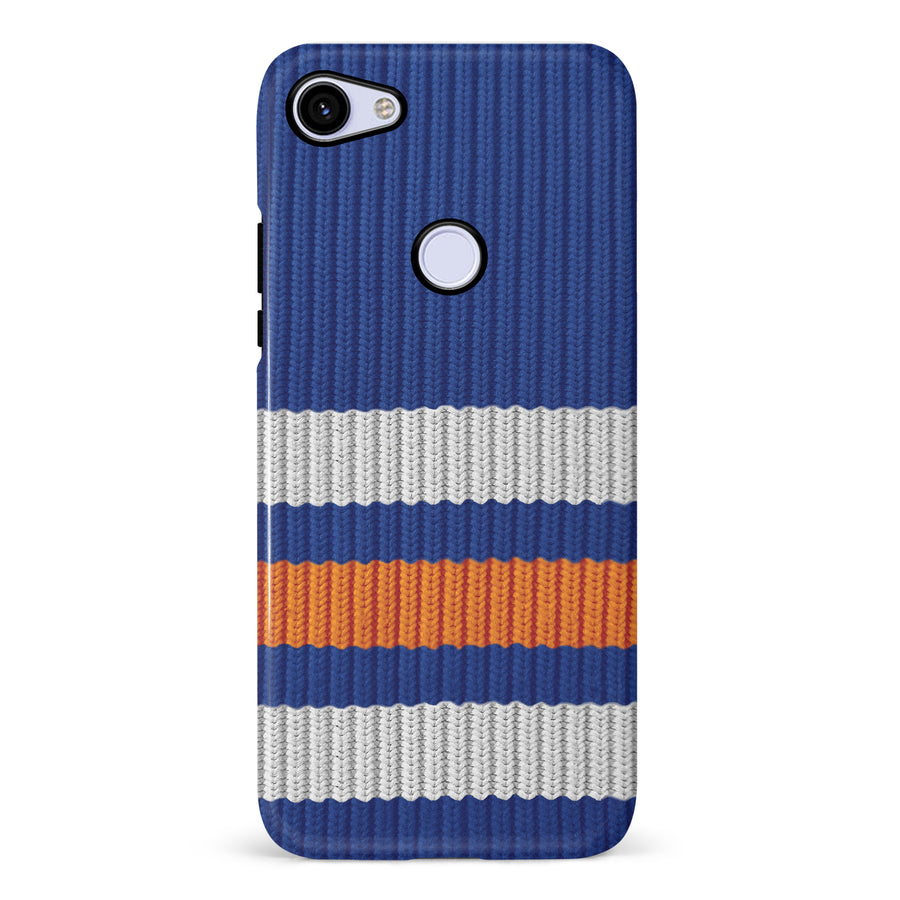 Google Pixel 3A Hockey Sock Phone Case - Edmonton Oilers Home