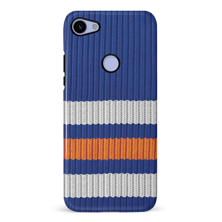 Google Pixel 3A XL Hockey Sock Phone Case - Edmonton Oilers Home