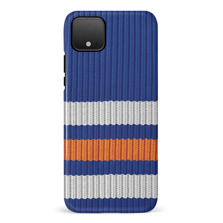 Google Pixel 4 Hockey Sock Phone Case - Edmonton Oilers Home