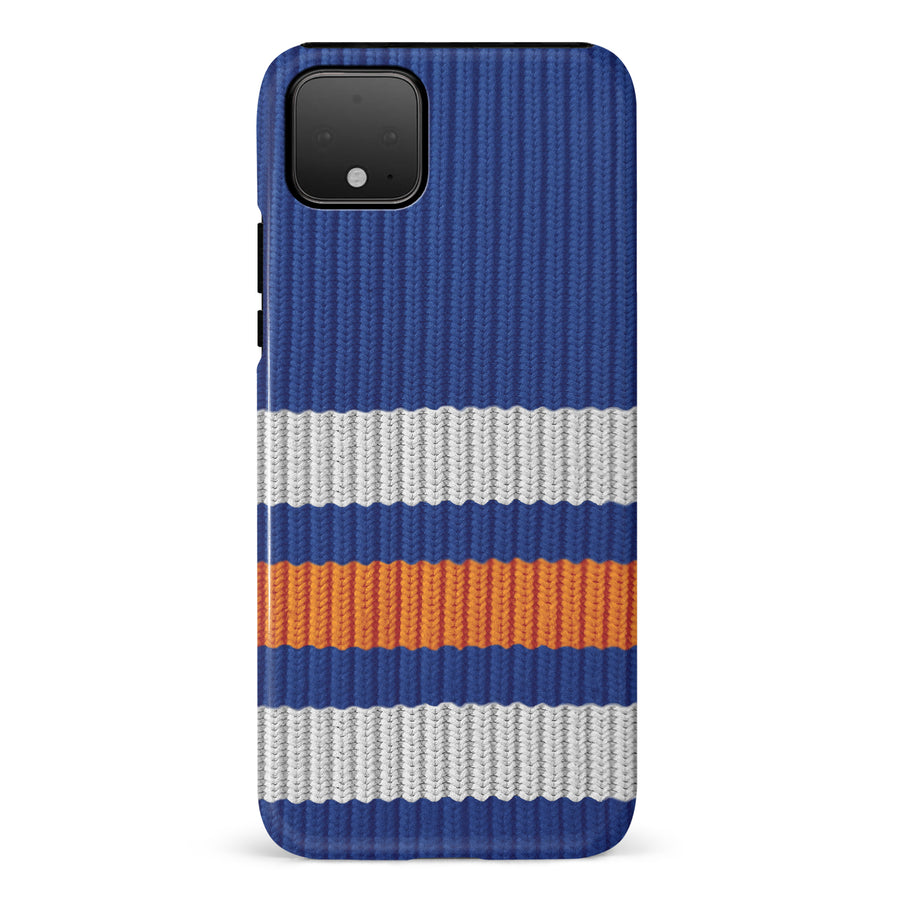 Google Pixel 4 XL Hockey Sock Phone Case - Edmonton Oilers Home