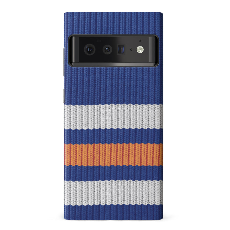 Google Pixel 6 Pro Hockey Sock Phone Case - Edmonton Oilers Home