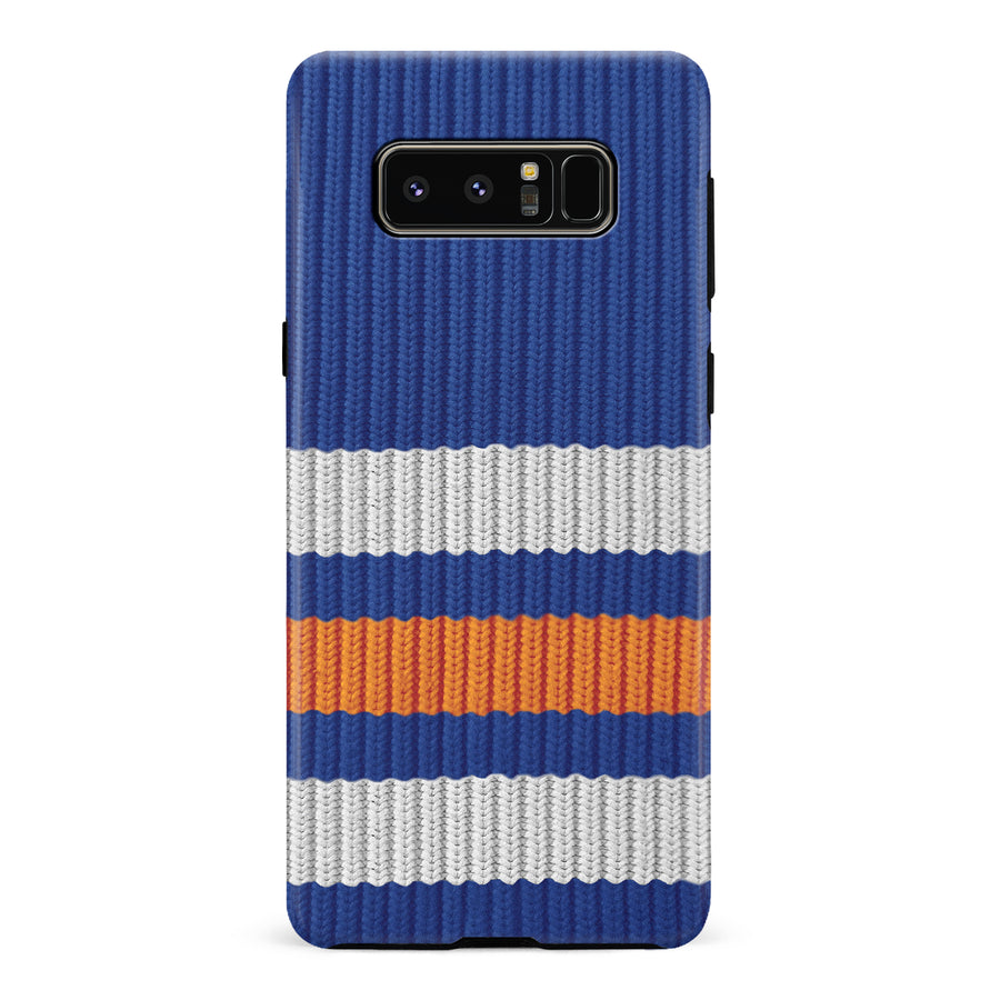 Samsung Galaxy Note 8 Hockey Sock Phone Case - Edmonton Oilers Home