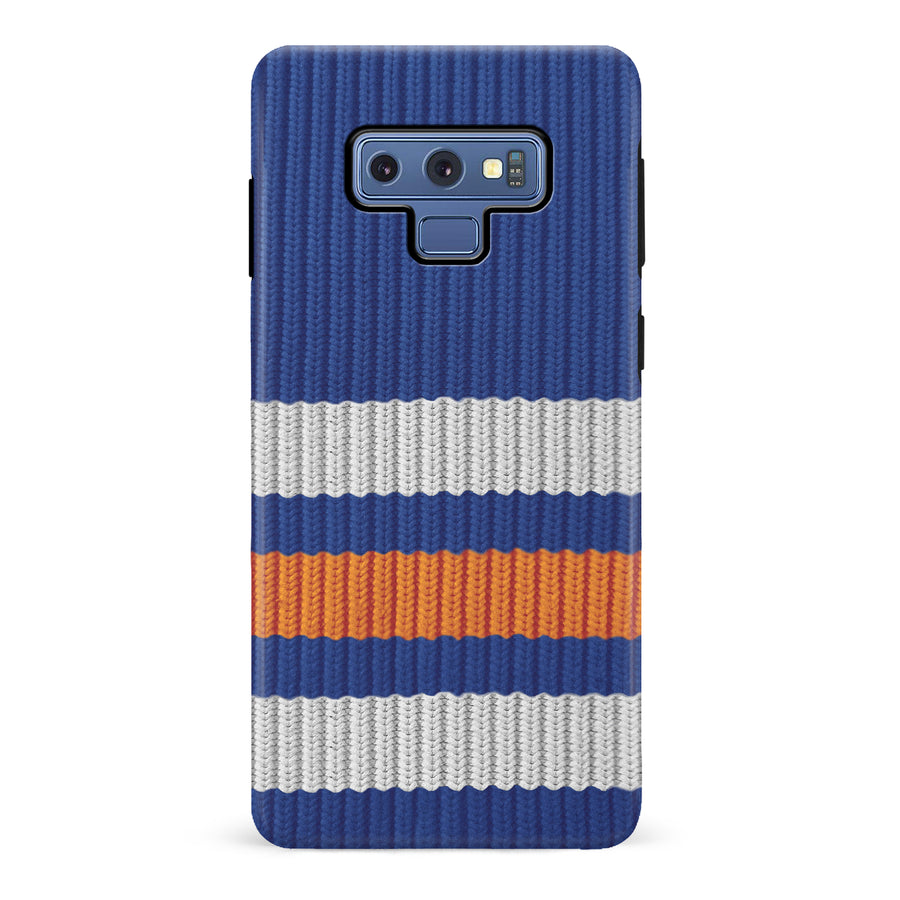 Samsung Galaxy Note 9 Hockey Sock Phone Case - Edmonton Oilers Home