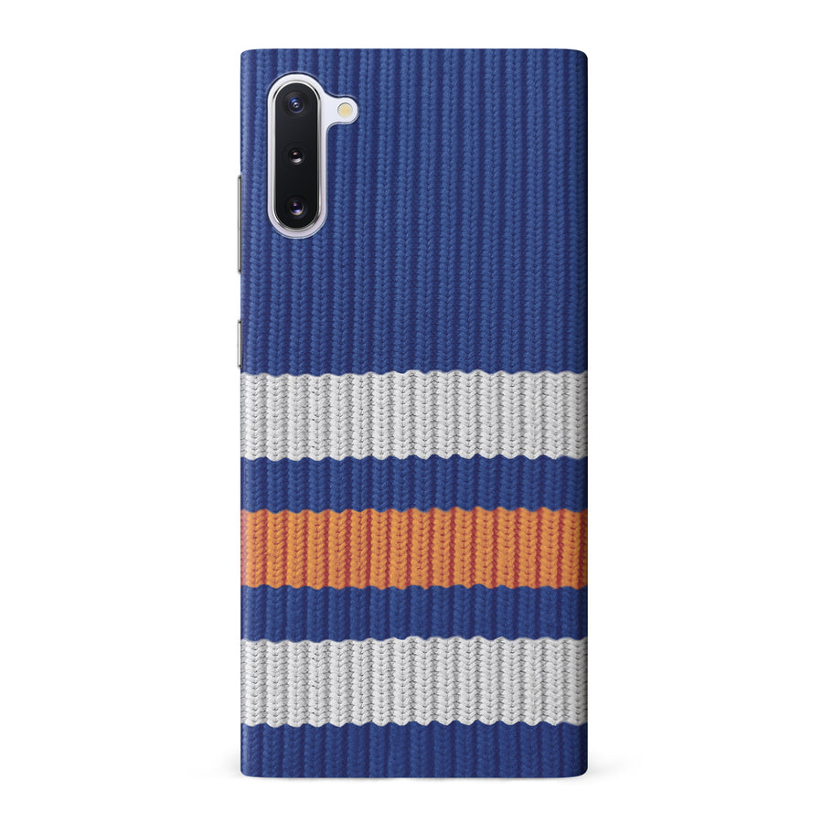 Samsung Galaxy Note 10 Hockey Sock Phone Case - Edmonton Oilers Home