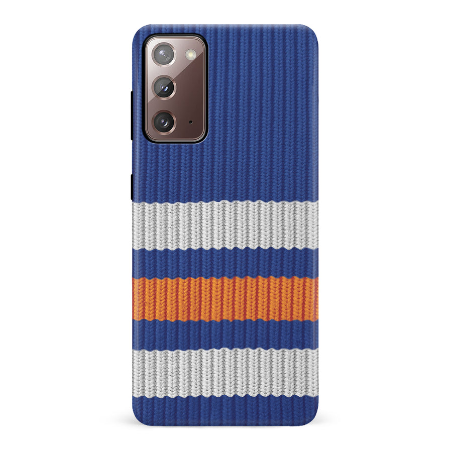 Samsung Galaxy Note 20 Hockey Sock Phone Case - Edmonton Oilers Home