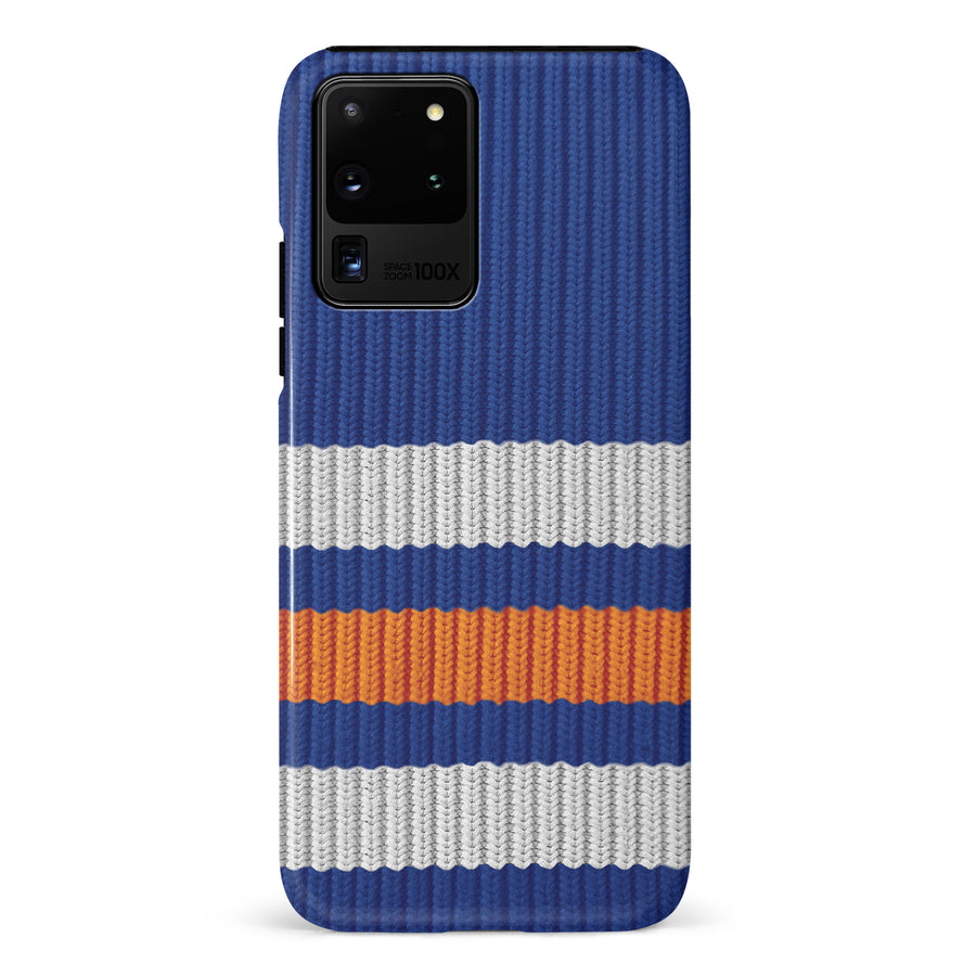 Samsung Galaxy S20 Ultra Hockey Sock Phone Case - Edmonton Oilers Home
