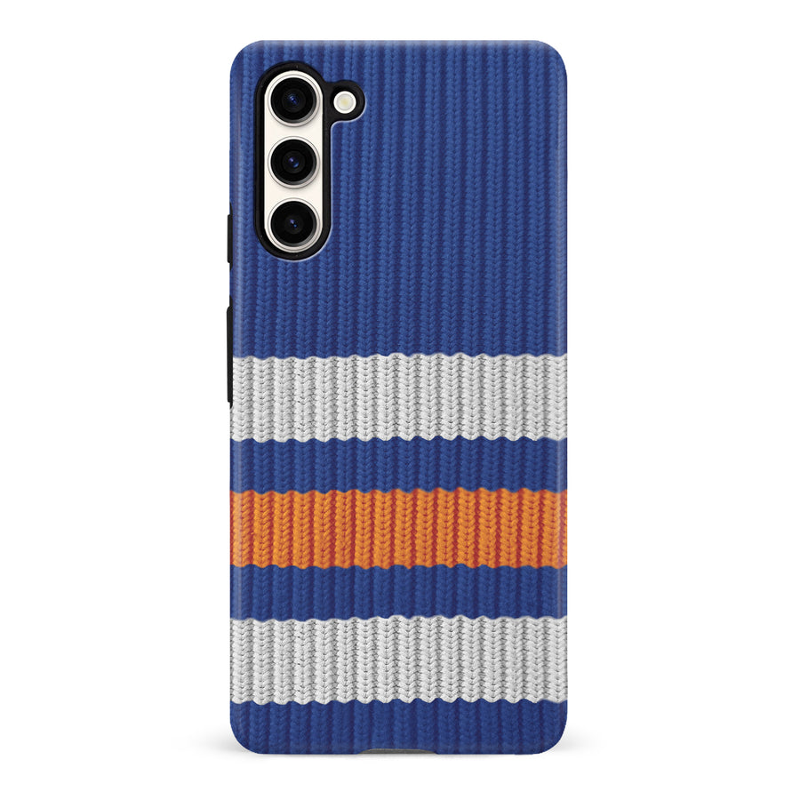 Samsung Galaxy S23 Hockey Sock Phone Case - Edmonton Oilers Home