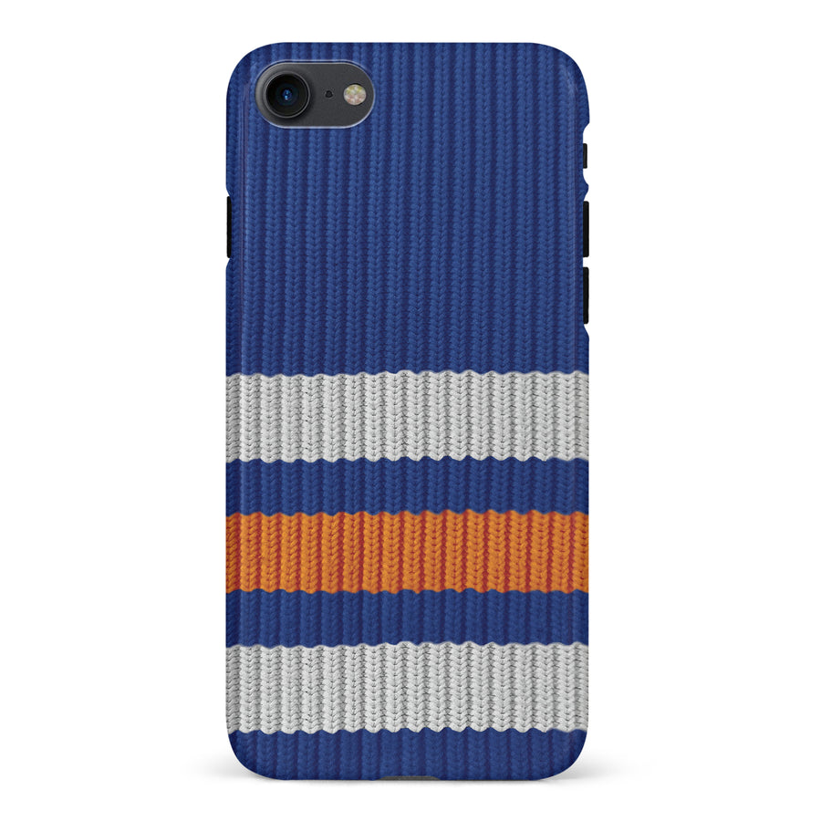 iPhone 7/8/SE Hockey Sock Phone Case - Edmonton Oilers Home