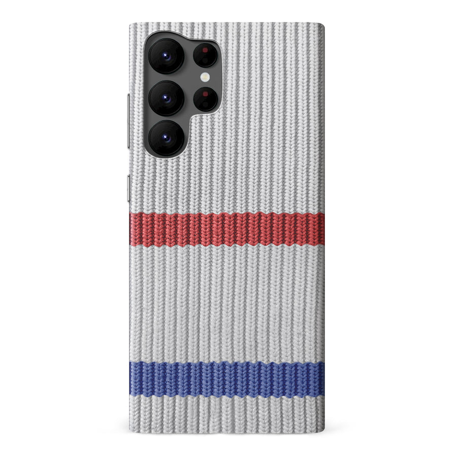 Samsung Galaxy S22 Ultra Hockey Sock Phone Case - Montreal Canadiens Away