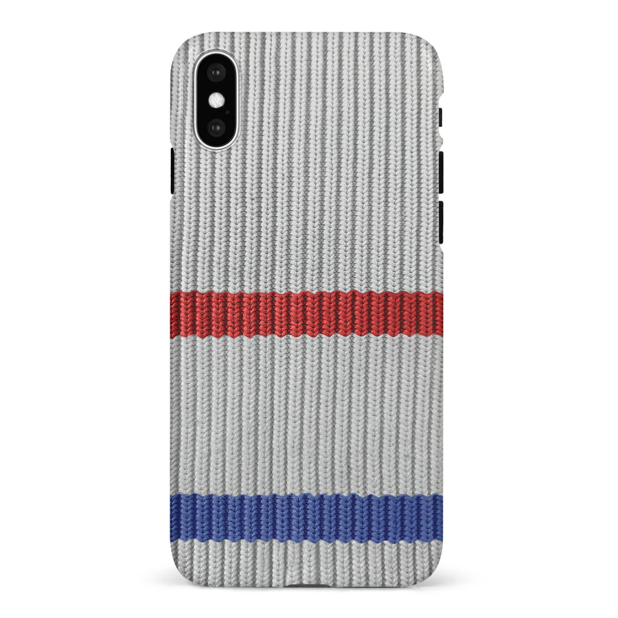 iPhone X/XS Hockey Sock Phone Case - Montreal Canadiens Away