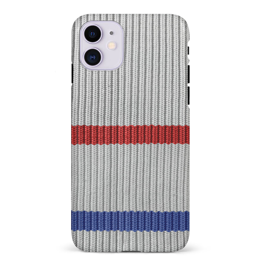 iPhone 11 Hockey Sock Phone Case - Montreal Canadiens Away