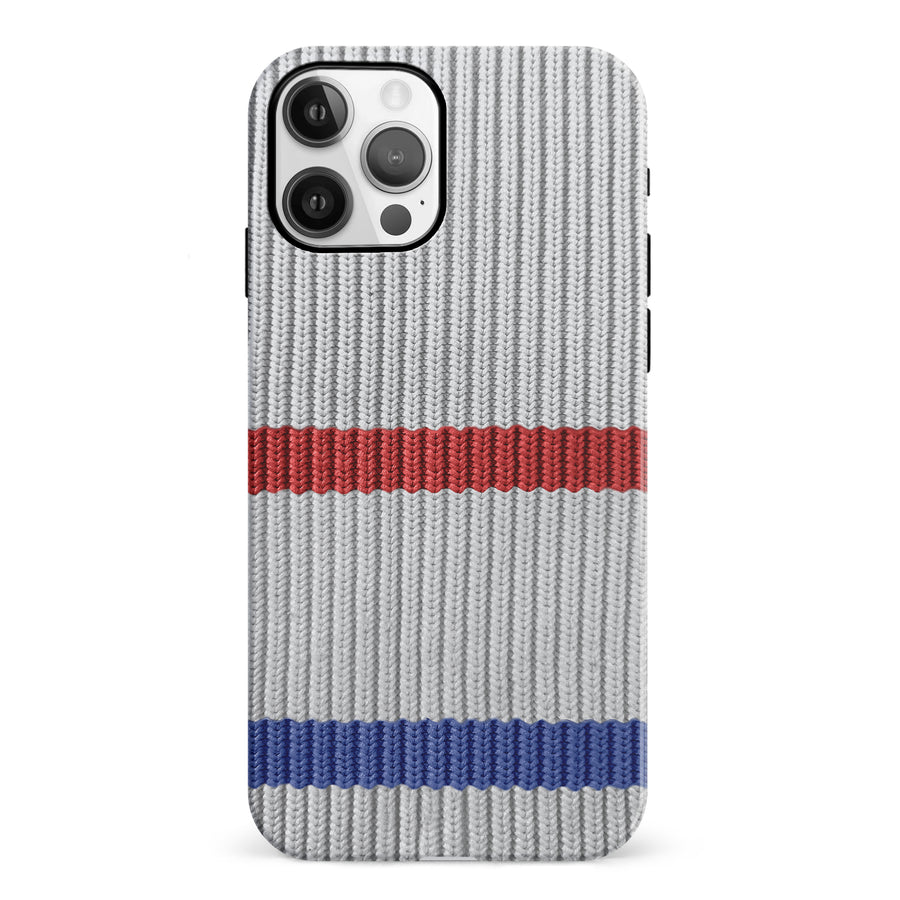 iPhone 12 Hockey Sock Phone Case - Montreal Canadiens Away
