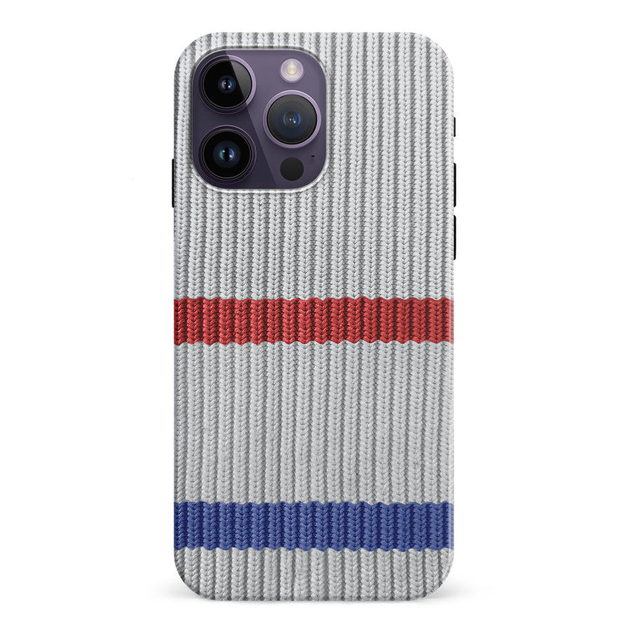 iPhone 15 Pro Hockey Sock Phone Case - Montreal Canadiens Away