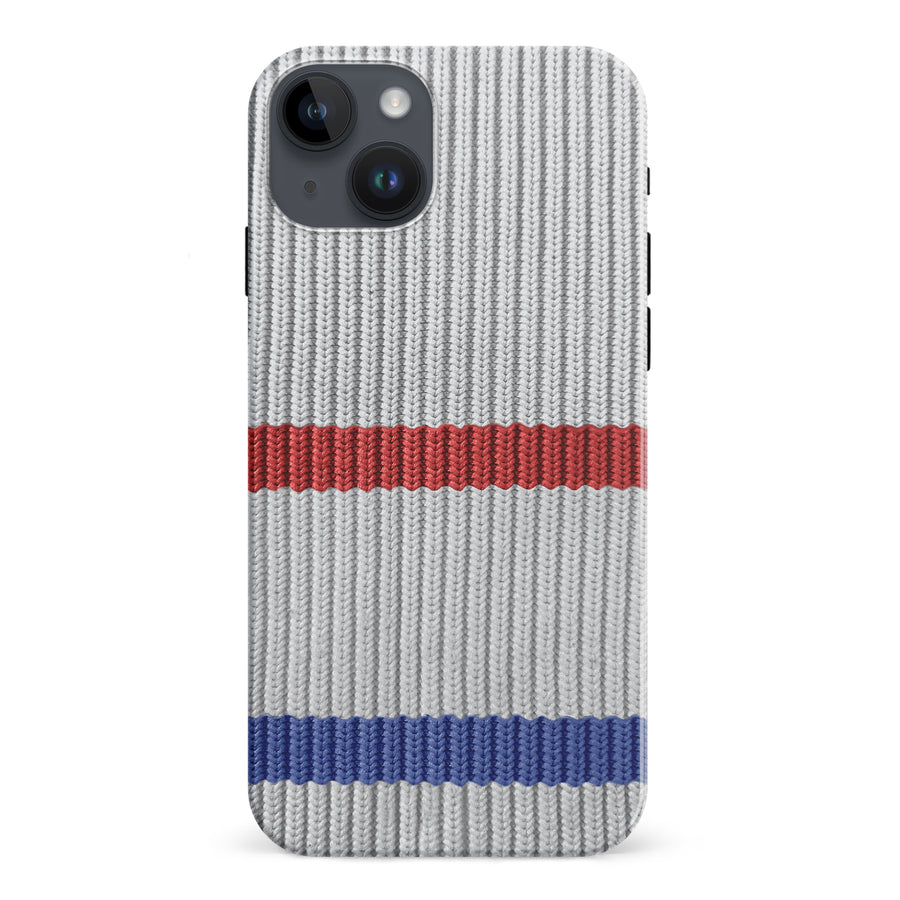 iPhone 15 Plus Hockey Sock Phone Case - Montreal Canadiens Away