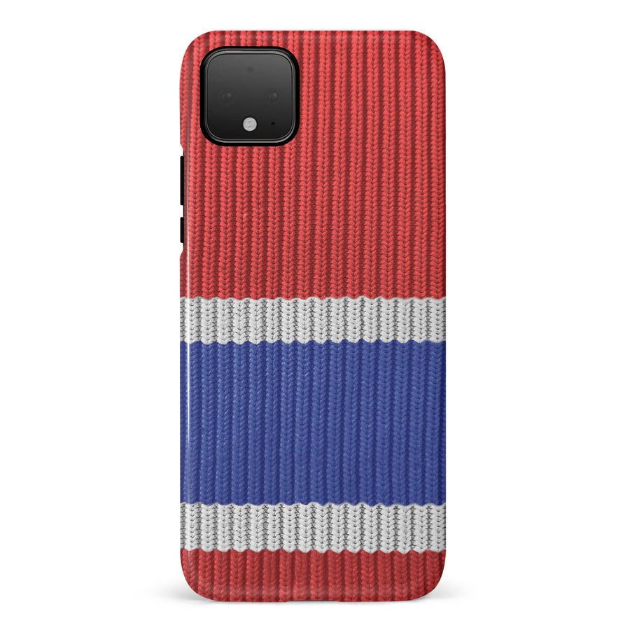 Google Pixel 4 Hockey Sock Phone Case - Montreal Canadiens Home