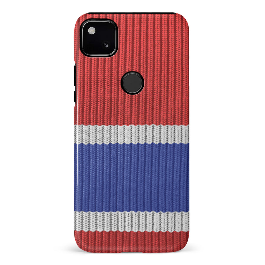 Google Pixel 4A Hockey Sock Phone Case - Montreal Canadiens Home